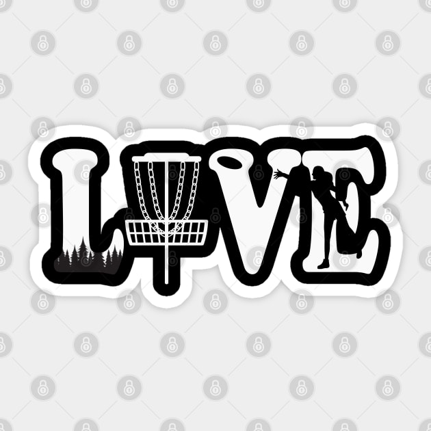 Disc Golf Gift for Women who Love Disc Golf Sticker by JPDesigns